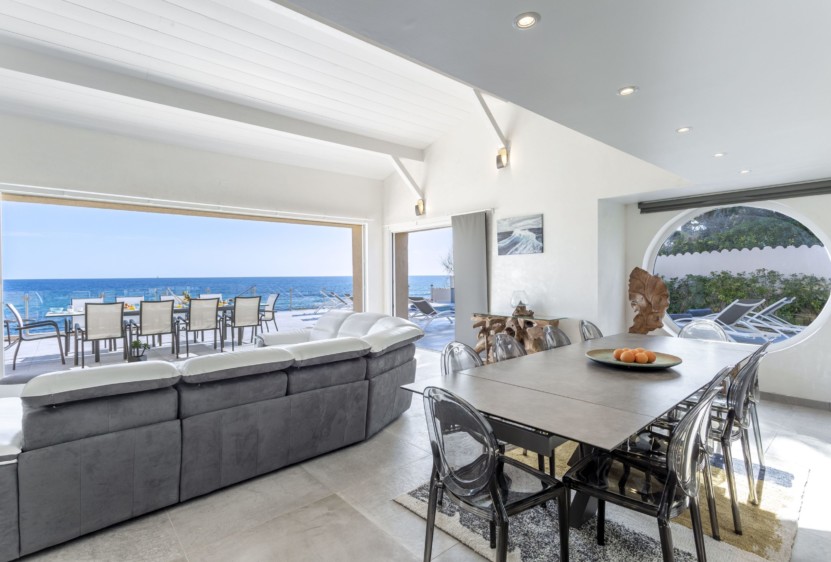 Livingroom and inside dining table